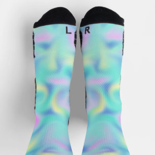 Chaussette Motif Abstrait Pretty Pastel Swirls