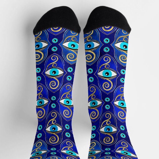Chaussette Motif Amulet Evil Eye (Haut)