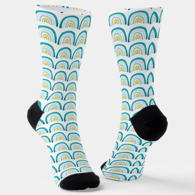 Chaussette Motif arc-en-ciel (Angulaire)