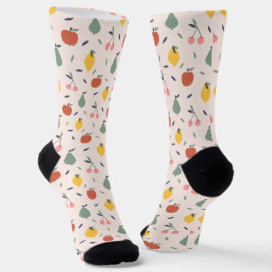 Chaussette Motif aux fruits mignons
