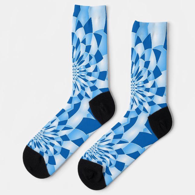 Chaussette Motif bleu (Gauche)