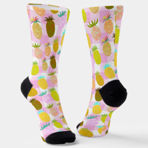 Chaussette Motif Bubble Gum Ananas Juteux