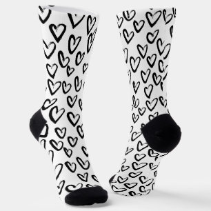 Chaussette Motif cardiaque de peinture AVC