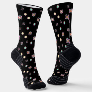 Chaussette Motif Cercle Noah Noir