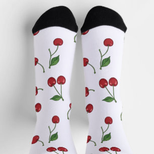 Chaussette Motif Cerise de Verger Sucré