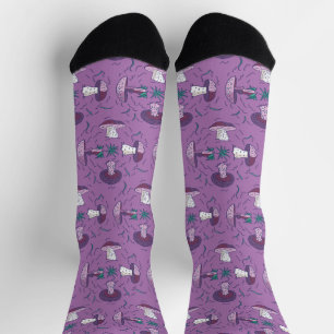 Chaussette Motif Champignon Végétalien