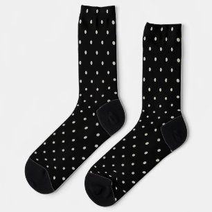 Chaussette Motif Classique à Points Imprimés Monochrome