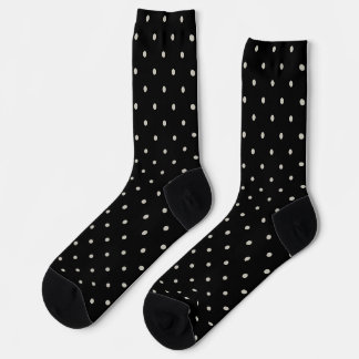 Chaussette Motif Classique à Points Imprimés Monochrome