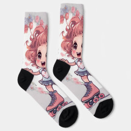Chaussette motif corazones