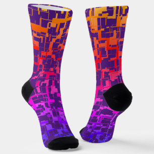 Chaussette Motif couleur caméra numérique arc-en-ciel
