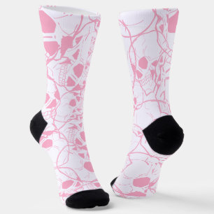 Chaussette Motif crâne couleur Pastel personnalisé