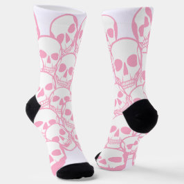 Chaussette Motif crâne couleur Pastel personnalisé
