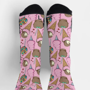 Chaussette Motif crème glacée   motif Lollies   lollipop 26