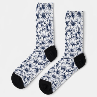Chaussette Motif croisé Lily Flower Enk