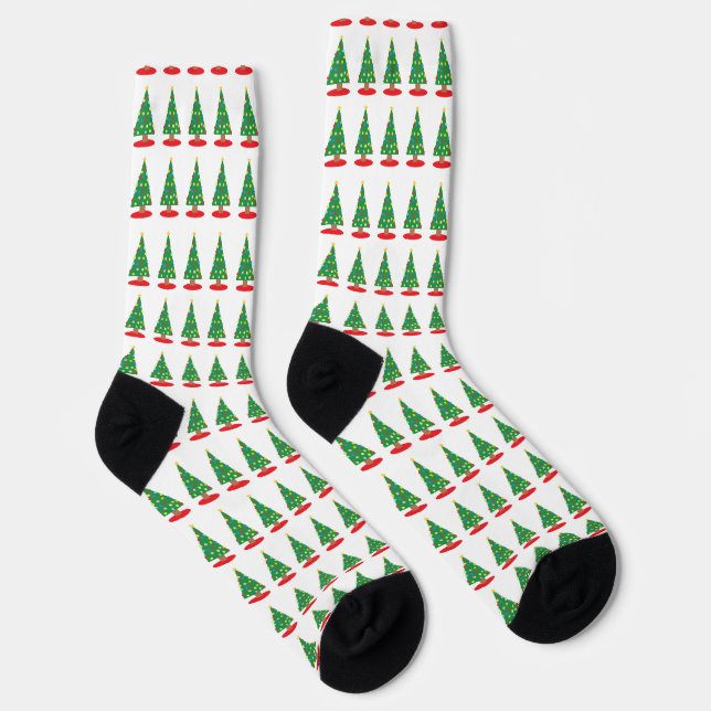 Chaussette Motif d'arbre de Noël (Droite)