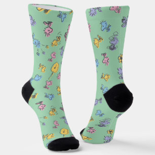 Chaussette Motif d'art de la Pop de sucre Woodstock