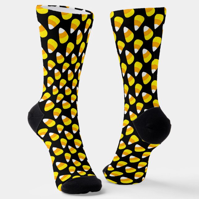 Chaussette Motif de bonbons d'Halloween (Angulaire)