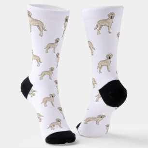Chaussette Motif de chien d'art Retriever crème anglais Labra