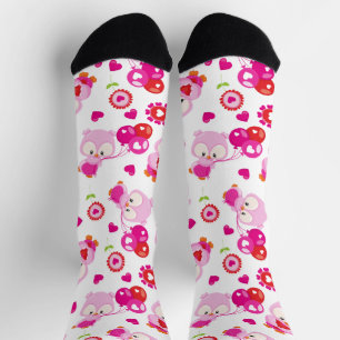 Chaussette Motif De Chouettes, Chouettes Mignonnes, Chouettes