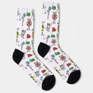 Chaussette Motif de dessin animé amusant et ludique