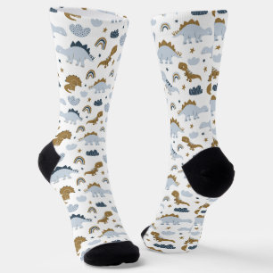 Chaussette Motif de dinosaure arc-en-ciel mignon