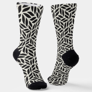 Chaussette Motif de feuille moderne et élégant