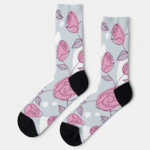 Chaussette Motif de fleurs