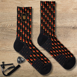 Chaussette Motif de guitare électrique personnalisé