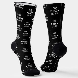 Chaussette Motif de logo d'entreprise personnalisé