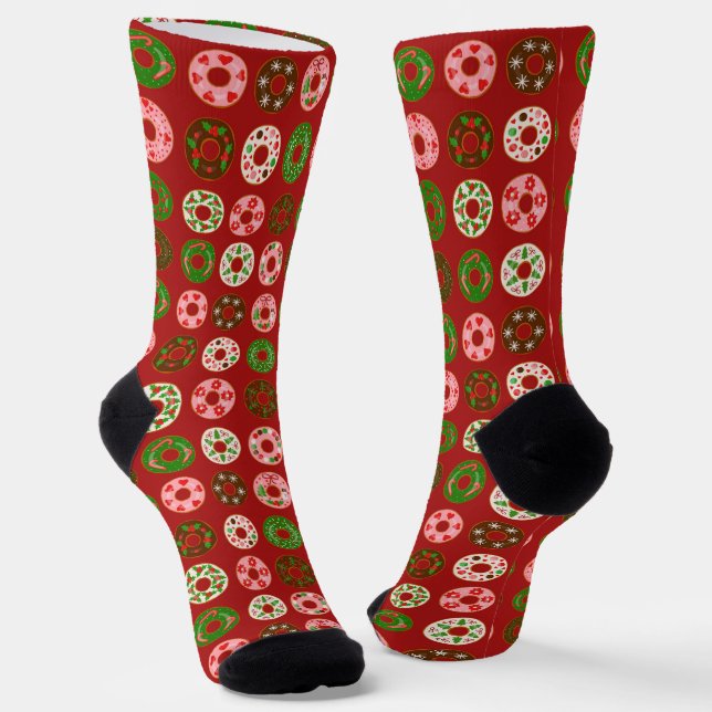 Chaussette Motif de Noël Donut Holiday (Angulaire)