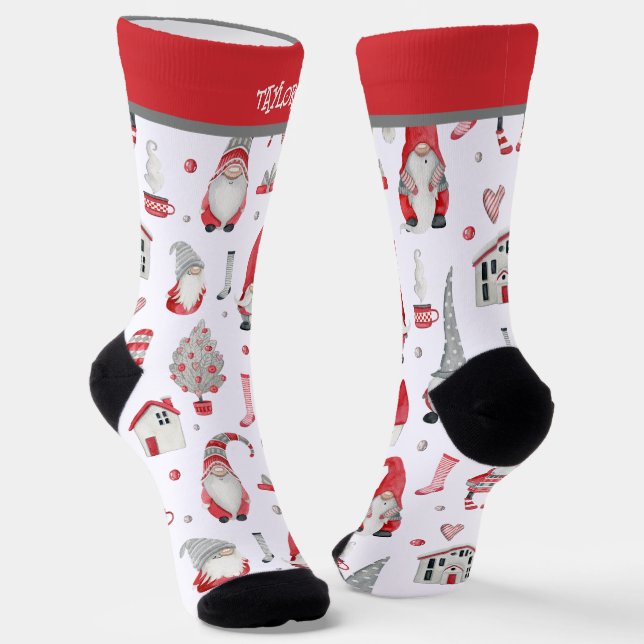Chaussette Motif de Noël personnalisé (Angulaire)