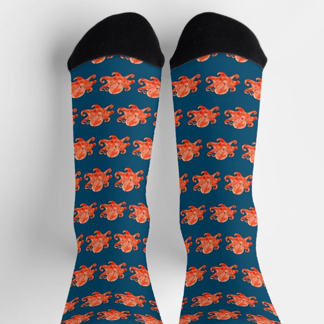 Chaussette motif de poulpe de mer (Haut)