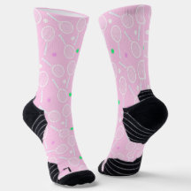 Motif de raquette de tennis Pastel Pink