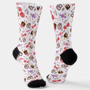 Chaussette Motif de salades et douceurs