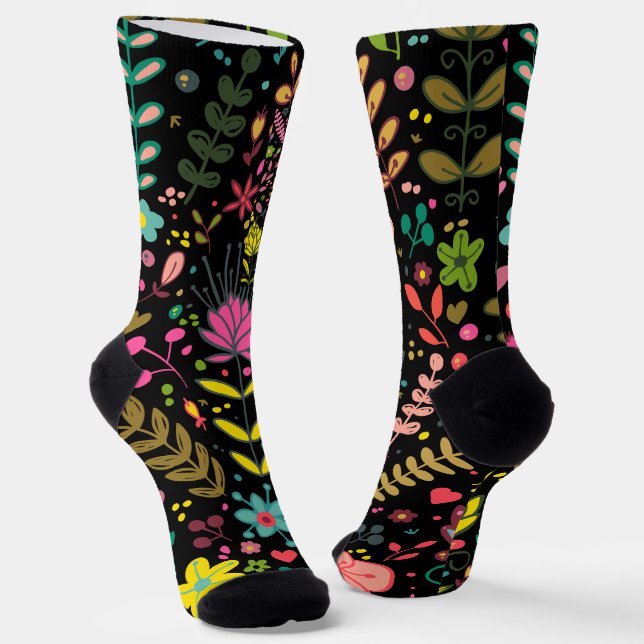 Chaussette Motif de surface Florale - Papier peint Fleurs Des (Angulaire)