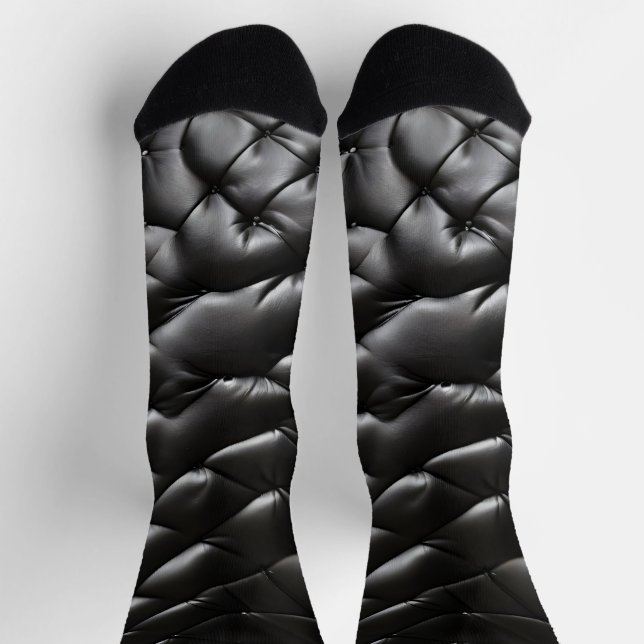 Chaussette Motif de texture en cuir transparent (Haut)