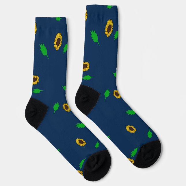 Chaussette Motif de tournesols (Droite)