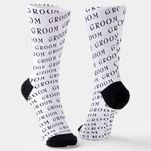 Chaussette Motif de typographie moderne de chambre (Angulaire)