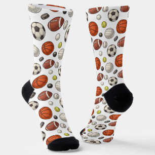 Chaussette Motif d'équipements sportifs