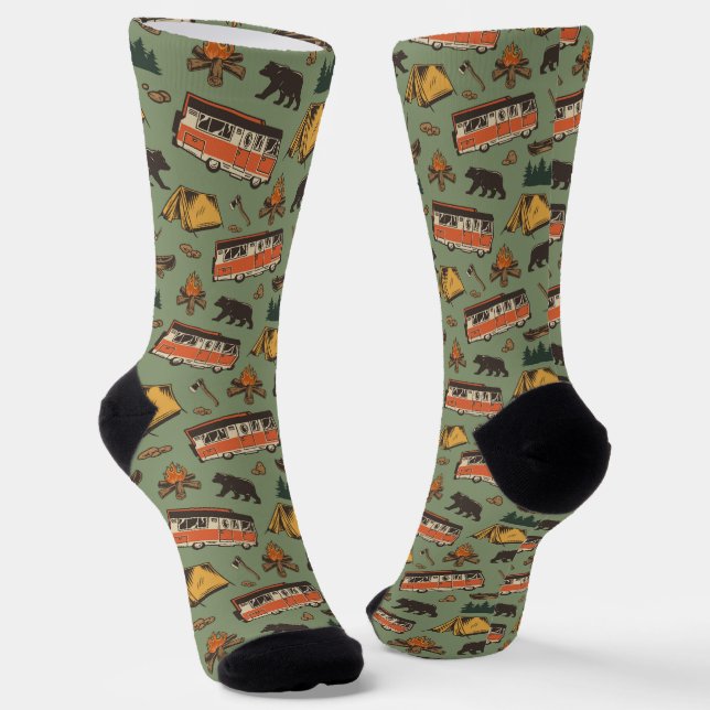 Chaussette Motif des aventures du camp d'entraînement (Angulaire)