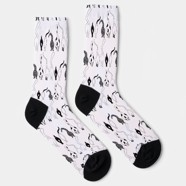 Chaussette Motif des boutons de chat (Droite)