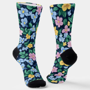Chaussette Motif des fleurs de printemps