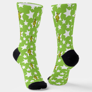 Chaussette Motif d'étoile qui louche Grinch