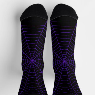 Chaussette Motif d'Halloween noir violet