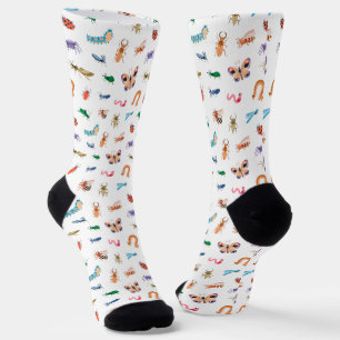 Chaussette Motif d'insecte coloré mignon