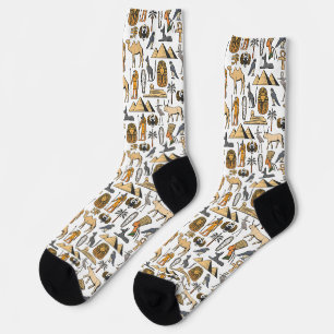 Chaussette Motif d'oeuvres d'art égyptiennes