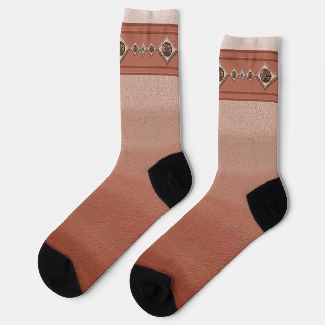 Chaussette Motif du canyon de Sandstone du sud-ouest (Gauche)