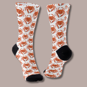 Chaussette Motif du crabe côtier