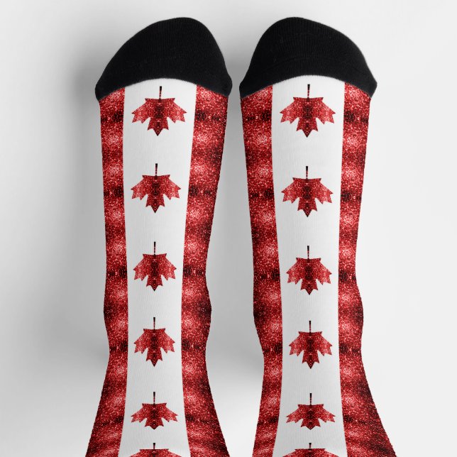 Chaussette Motif du drapeau du Canada (Haut)