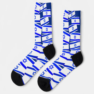 Chaussette Motif du drapeau israélien